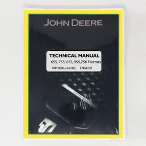 john deere 655, 755, 855, 955, 756, 856 utility tractor service manual tm1360